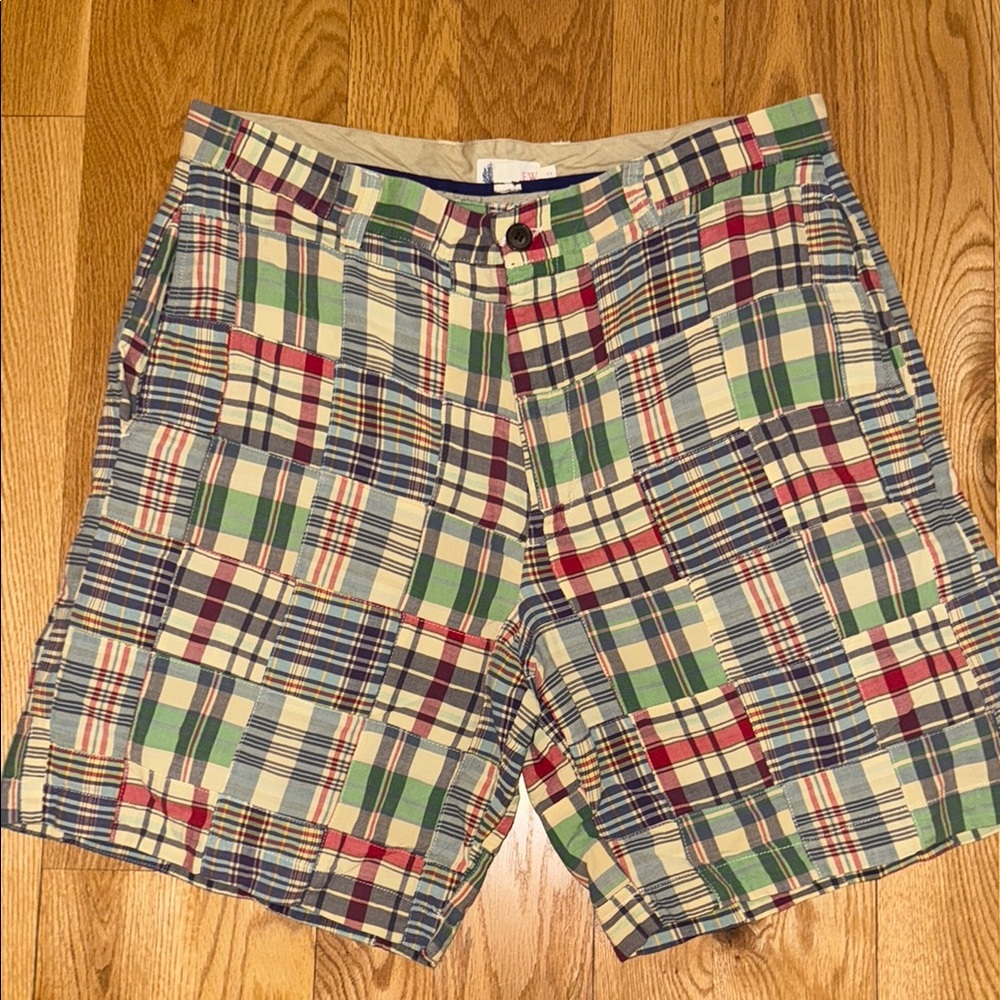 J crew patchwork short